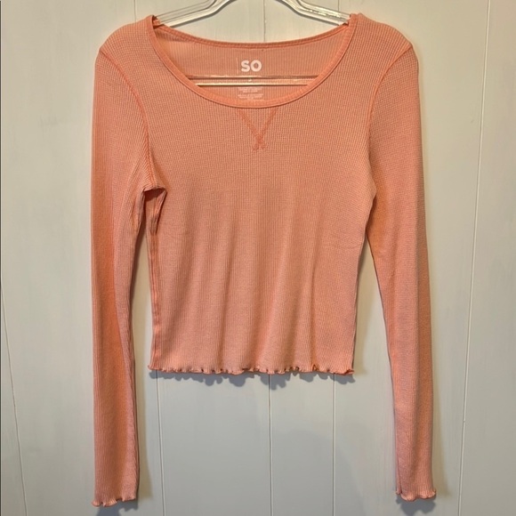 SO Women's Coral Long Sleeve Top Thermal - Picture 1 of 7